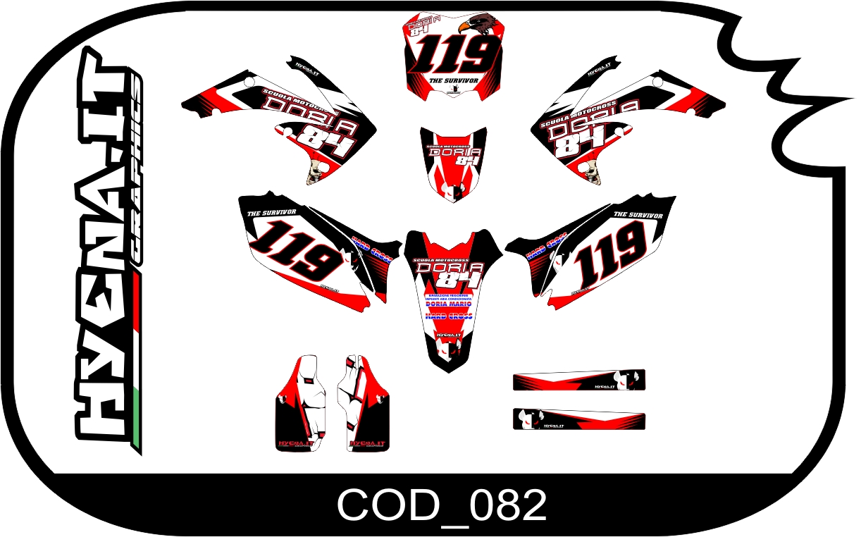 Graphic kit HONDA-CRF 250 2013 COD_082 