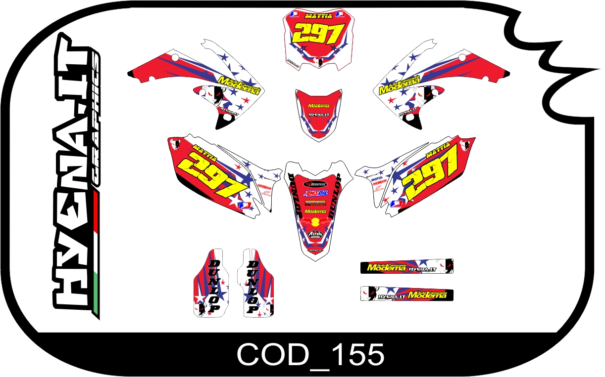 Graphic kit HONDA-CRF 250 2013 COD_155 