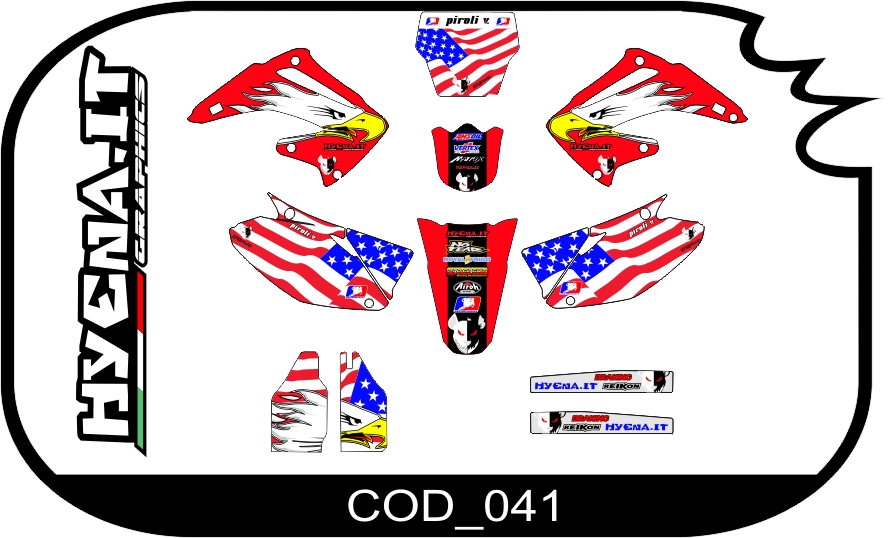 kit déco HONDA-CRF 450 2003 COD_041 
