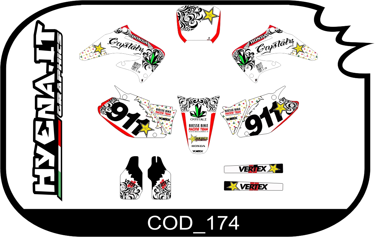 Graphic kit HONDA-CRF 450 2003 COD_174 