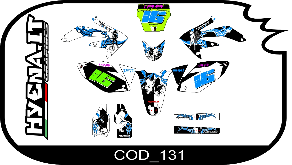 kit déco HONDA-Crm Derapage 125 2013 COD_131 