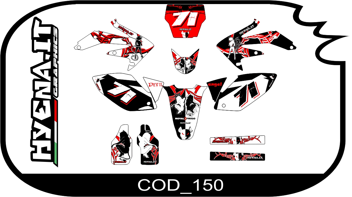 Graphic kit HONDA-Cre 50 2009 COD_150 