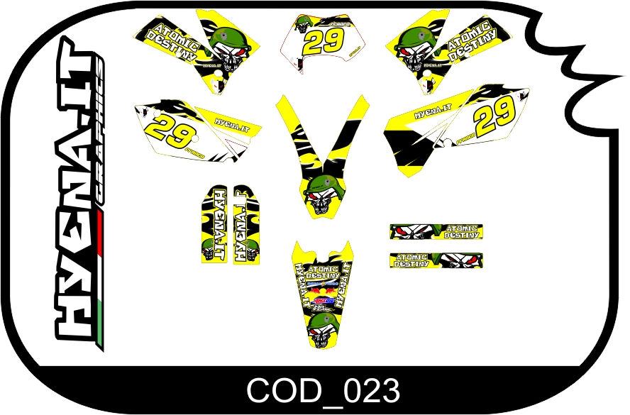 Graphic kit KTM-EXC 525F 2007 COD_023 