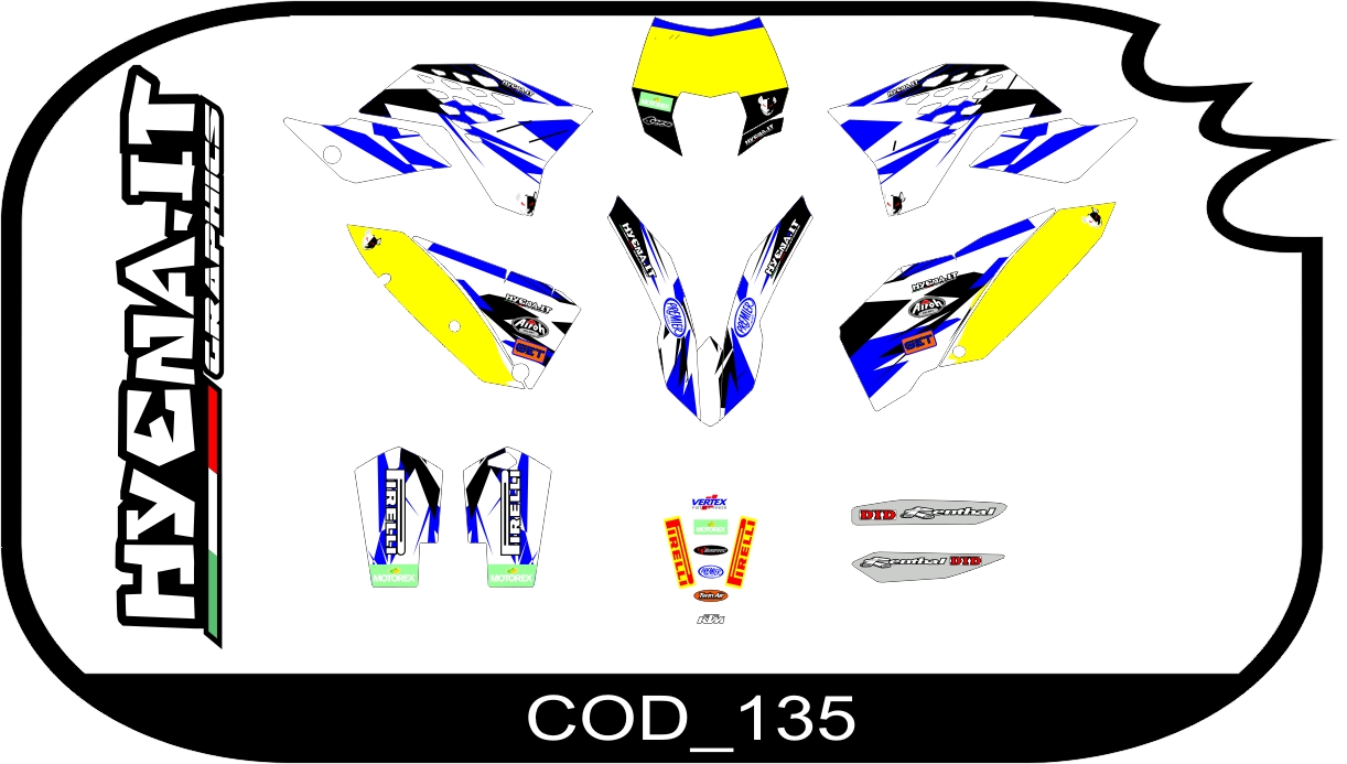 Graphic kit KTM-SX 65 2013 COD_135 