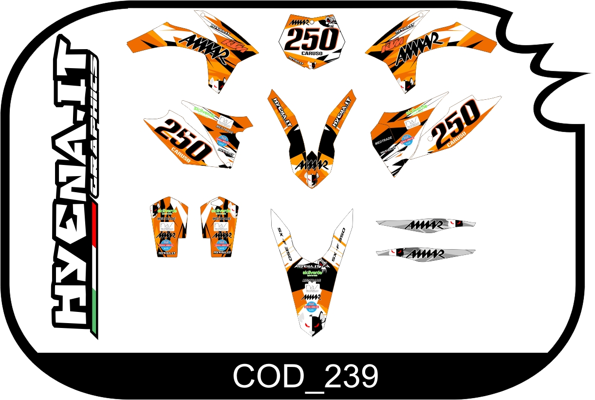kit déco KTM-SX 125 2011 COD_239 
