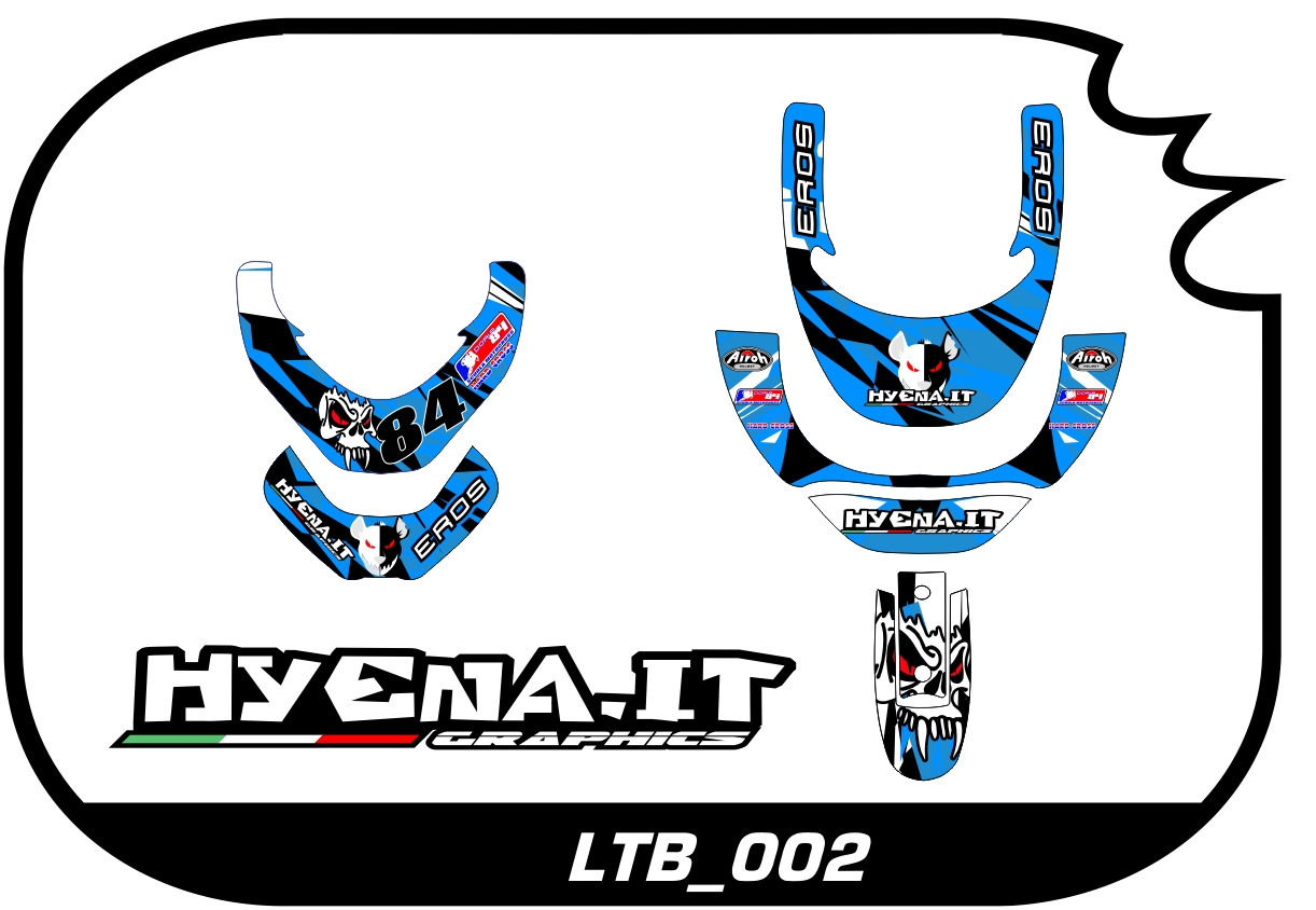 grafiche personalizzate per collare Neck Brace LTB_002