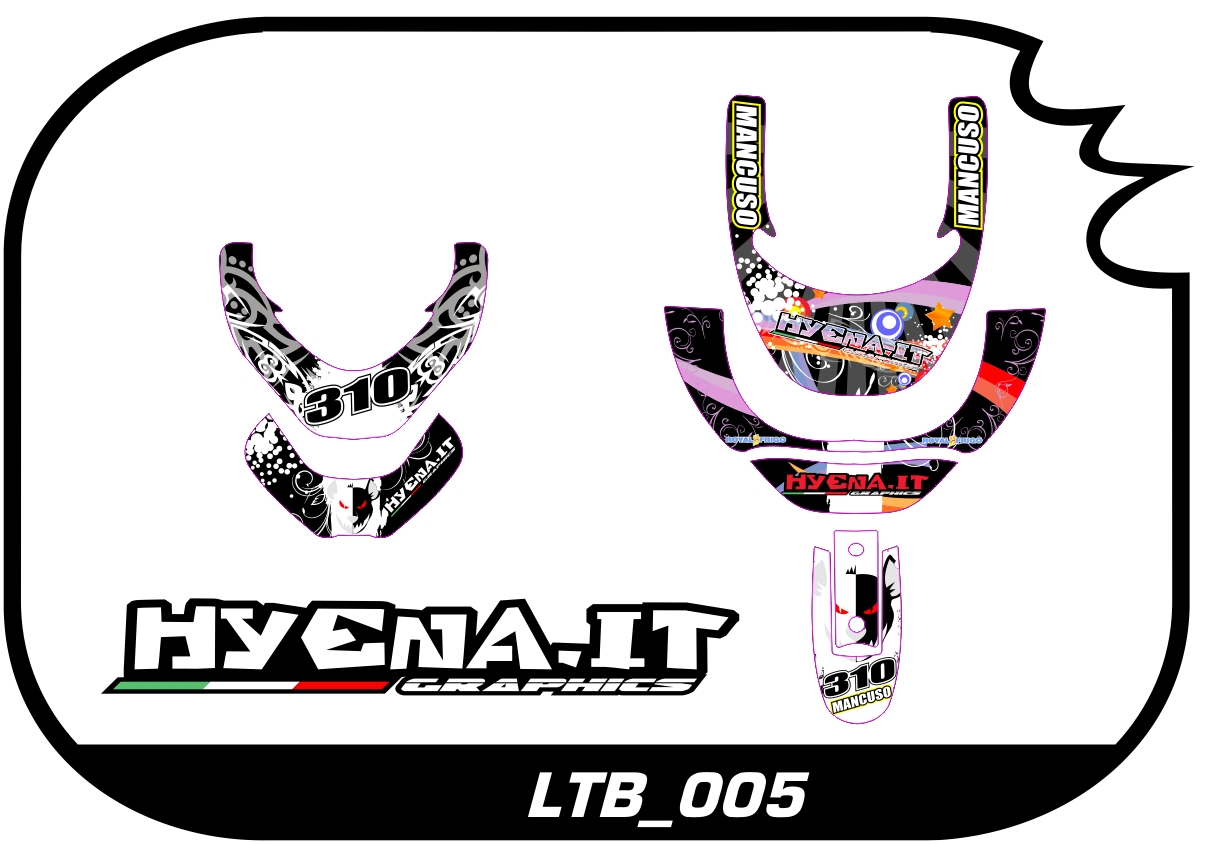 grafiche personalizzate per collare Neck Brace LTB_005