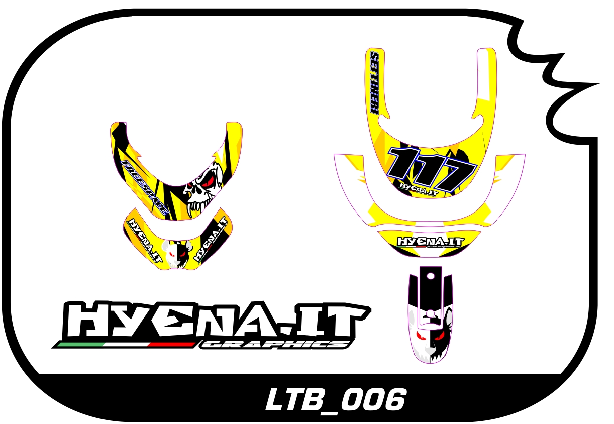grafiche personalizzate per collare Neck Brace LTB_006